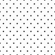 © Omeris - Dot seamless pattern. Black small dots on white background. Repeated monochrome wallpaper for design fabric prints. Repeating abstract simple backdrop. Repeat tiny points. Vector illustration