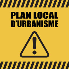 Canvas Print - Logo plan local d'urbanisme.