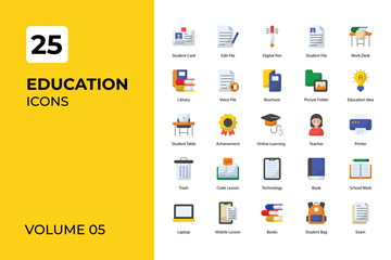  Education icons collection.