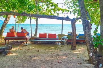 Sticker - Relax in shade, Ao Nang, Krabi, Thailand