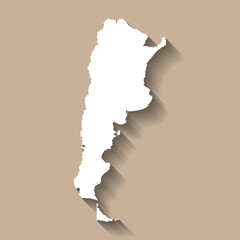 Argentina vector country map silhouette