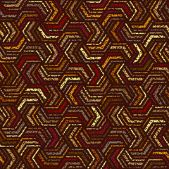 Abstract seamless pattern. Repeated african background. Ethnic grunge style. Repeating modern motif for design fabric prints. Repeat tribal patern. Abstract urban wallpaper. Vector illustration