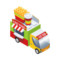 Sticker - Isometric Food Truck