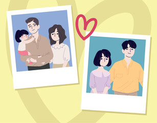 Canvas Print - korean family photos