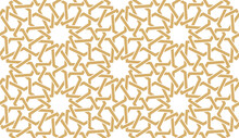 Seamless Pattern In Authentic Arabian Style.