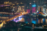 Fototapeta Nowy Jork - Liuzhou city skyline buildings in guangxi China