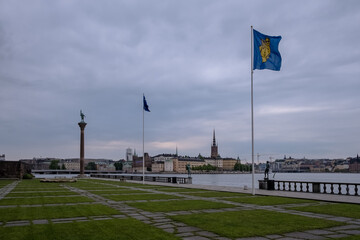 Sticker - Architectural detail of Stockholm City Hall (Stockholms stadshus), seat of Stockholm Municipality in Stockholm, Sweden and venue of the Nobel Prize banquet and a major tourist attraction.