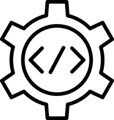 coding gear Vector Icon
