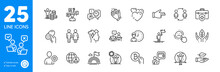 Outline Icons Set. Wallet, Mindfulness Stress And Social Distance Icons. Capsule Pill, Coronavirus Protection, Online Voting Web Elements. Click Hand, Leadership, Quiz Test Signs. Vector