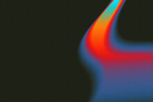 Retro Vibrant Gradient Background With Thermal Heatmap Effect And Grain Texture; Liquid, Fluid Backdrop