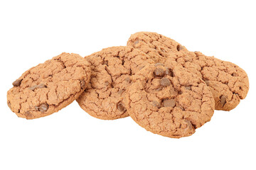 Wall Mural - Chocolate chip cookies on a light background. Cookies with chocolate chips.