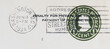 briefmarke stamp vintage retro alt old papier paper usa amerika america used gebraucht gestempelt frankiert grün green slogan werbung washington 1934 penalty payment strafe frankierung 1 