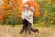 © aletia2011 - Elderly couple dance in autumn. Full length