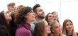 © ASDF - side view. group of happy young people standing together