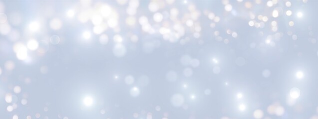 christmas background banner with magic bokeh lights - festive holiday celebration xmas and new year 