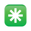 Eight spoked asterisk button emoji icon. Asterisk   symbol modern, simple, vector, icon for website design, mobile app, ui. Vector Illustration