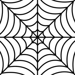 Spider web texture. Halloween hand drawn cobweb background. Vector illustration.