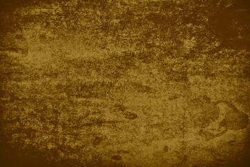 Wall Mural - Blurred vintage retro brown background with stains and scratches. Old dark paper.