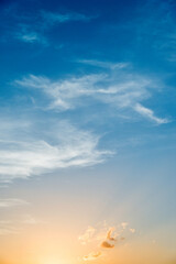 Wall Mural - sky and clouds at sunset
