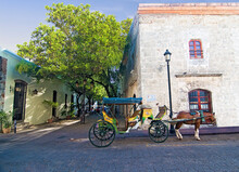 Typical Daily Scene In The Historic Center Of Santo Domingo, Dominican Republic