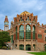 Historischer Klinikkomplex Des Hospital De La Santa Creu I Sant Pau, Barcelona, Katalonien, Spanien,