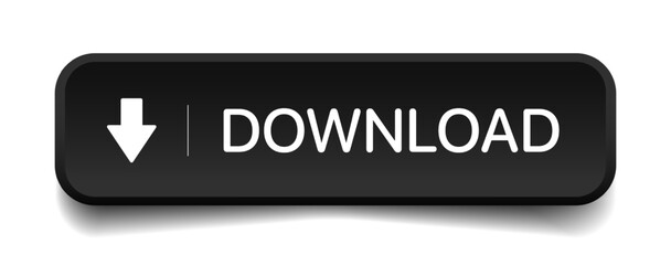 Poster - 3D black download button icon. Upload icon. Down arrow bottom side symbol. Click here button. Save cloud icon push button for UI UX, website, mobile application.