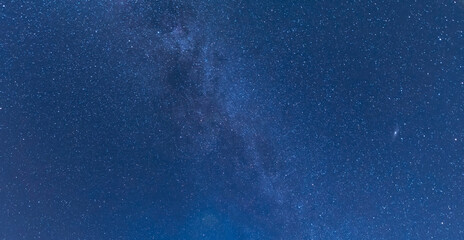 Wall Mural - Beautiful bright milky way galaxy. Night photography, starry   sky.