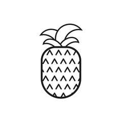 Pineapple icon. ananas icon. Clipart image. Vector illustration. Stock image.