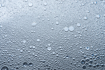 Wall Mural - Abstract macro shot of oil drops on water,Water bubbles abstract