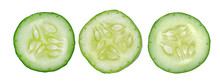 Fresh Slice Cucumber On Transparent Png