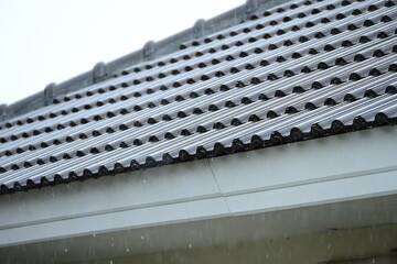 Canvas Print - roof of house resident, construction industry