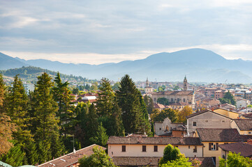 Wall Mural - The city of Bergamo in Italy