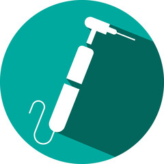 Poster - Dental drill, illustration, vector on a white background.