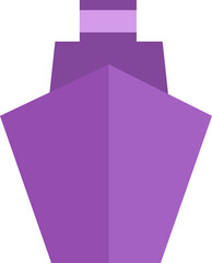 Sticker - Logistics purple ship, illustration, vector on a white background.