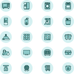 Canvas Print - Household electronics , illustration, vector on a white background.