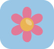 © Morphart - International childrens day pink flower, illustration, vector on a white background.