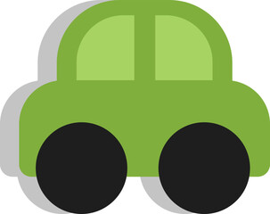 Canvas Print - Logistics car, illustration, vector on a white background.