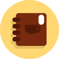 Sticker - Coffee shop menu, illustration, vector on white background.