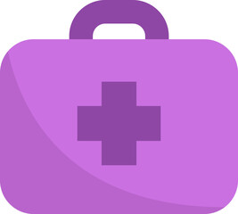 Poster - Covid first aid kit, illustration, vector on white background.