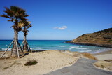 Fototapeta Morze - fascinating seaside walkway and island