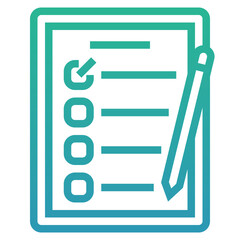 Sticker - questionnaire icon