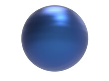 Blue Metal Sphere.