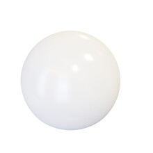 White Plastic Sphere.