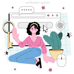 Wall Mural - programming concept. idea of coding, testing and writing programs