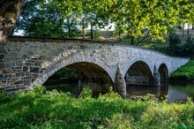 Scenic View Of The Burnside Bridge In Antietam Battlefield, Maryland