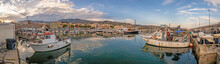 Panorama Over The Harbour Of The Italian City Of San Remo
