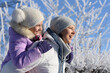 © aletia2011 - Beautiful mother and daughter enjoy winter together