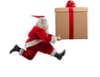 © alphaspirit - Santa claus runs fast to deliver all gifts