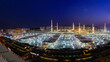 Medina, Al-Madinah Al-Munawwarah, Saudi Arabia -  Al Masjid an Nabawi Medina Grand Mosque During sunset