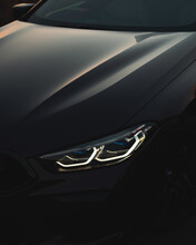 BMW M8 8 Series - Car Headlight Silhouette 